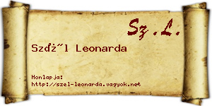 Szél Leonarda névjegykártya